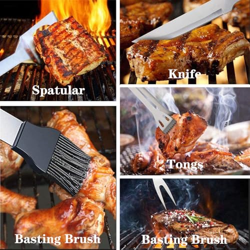 Kit de 9 piezas para parrilla de acero inoxidable miniatura 4