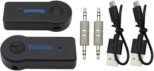 Miniatura 2 de USonline911 2 unids Universal Bluetooth Audio Receptor 0.138 in AUX Audio Estéreo Música Casa Adaptador de coche para portátil y PC con Bluetooth