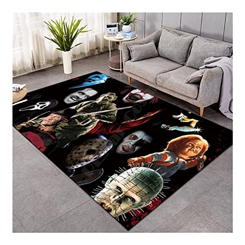 Película De Terror Alfombra De Franela Alfombra Alfombra De Decoración Del Hogar For La Sala De Estar Del Dormitorio Del Dormitorio Alfombra Del Sofá Del Dormitorio ( Color : 01 , tamaño : 120x200cm )