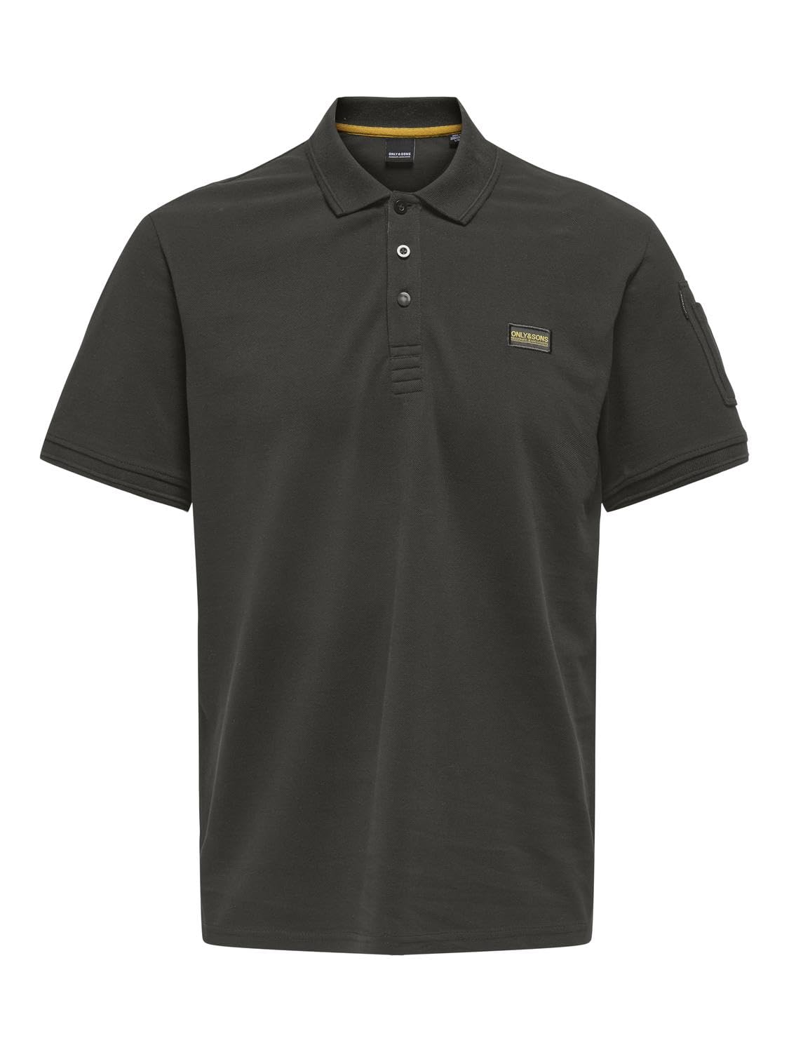 ONLY & SONS Men's Polo Shirt Short Sleeve Polo Collar Cotton Shirt Casual Shirt