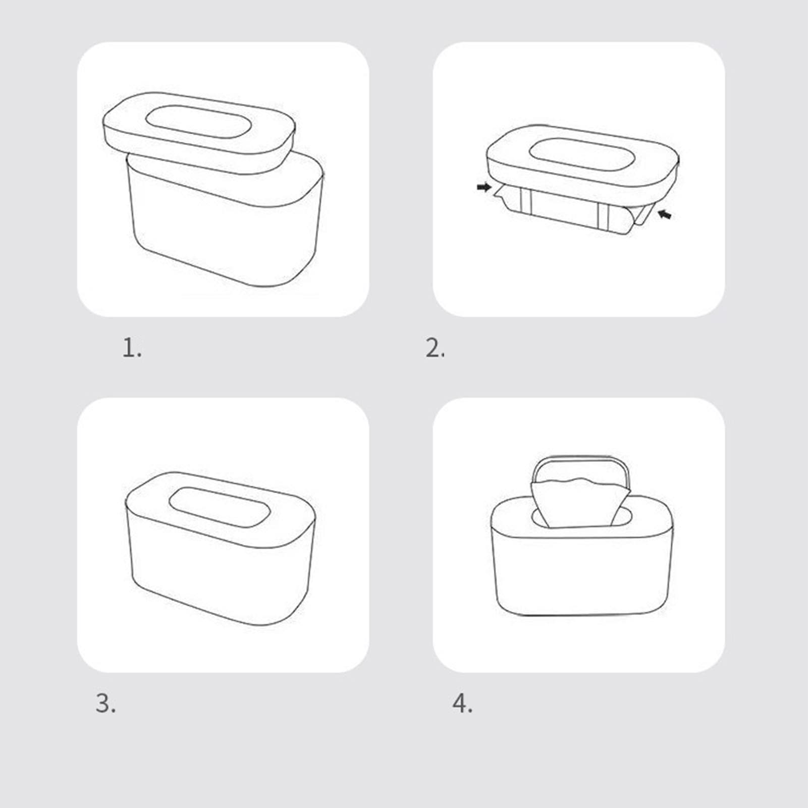 Chauffe-Lingettes pour bébé, Distributeur de Lingettes à Eau, Réchauffage Rapide et Uniforme