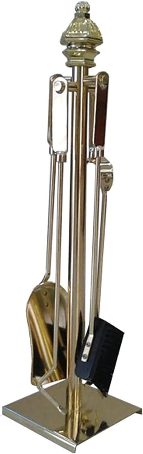 FOLDING Fireplace Screen 5 Pieces Fireplace Tools Tool Set Wrought Iron Fire Set Ensures Long-Lasting Use