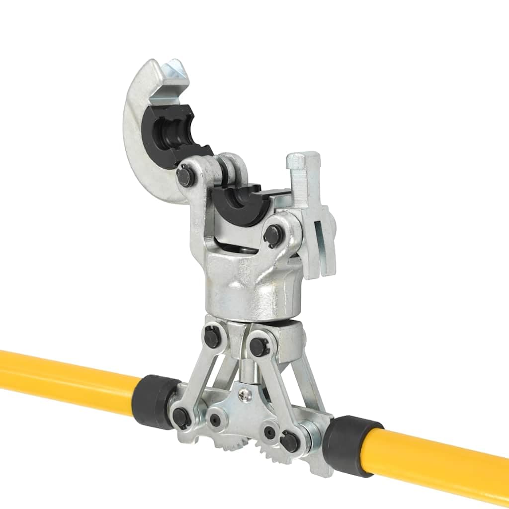 Hydrauliczne szczypce zaciskowe 16, 20, 26, 32 mm, stalowe szczypce do rur z obrotową głowicą 360 kN, siła zaciskania 60 kN, do warsztatu, naprawy, żółte