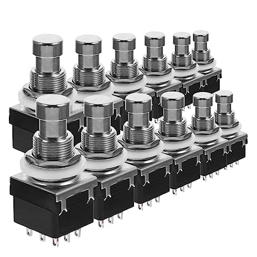 VICASKY 12 Unidades Interruptor De Nove Pés Botões De Pedal Efetor De Guitarra Acessório De Guitarra Pedal De Pé Pedal De Guitarra Alternar Pedal De Pedal Violão Amplificador Inteligente