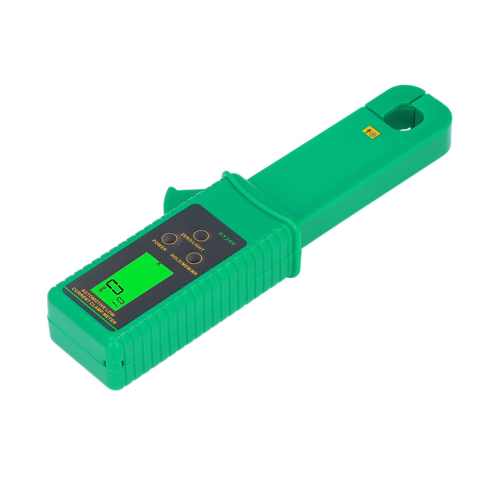 Fabater Pinza Amperometrica, 0mA 60A Tester di Corrente di Dispersione Portatile Senza Contatto e Anti-interferenza, Pinza Amperometrica AC DC a Bassa Corrente con 99 Set di Archiviazione Dati per il