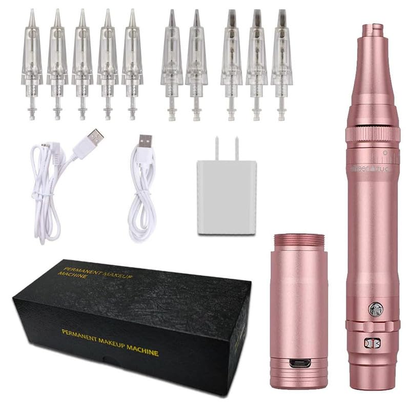 Eyebrow wireless Microshading Microblading Permanent Makeup Make up PMU Machine With 10 Mix Needles-picture-47