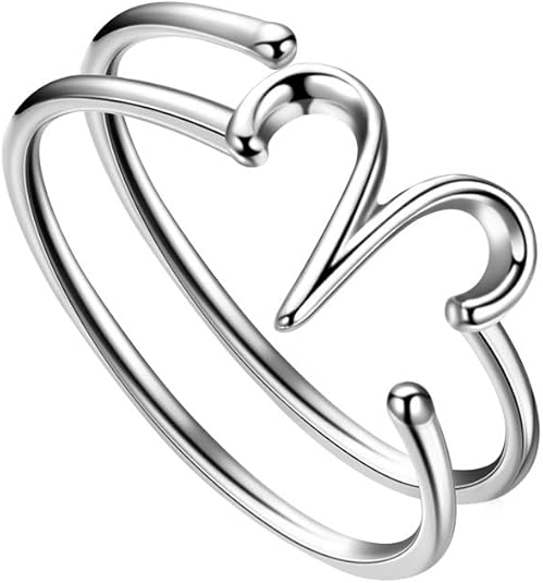 Women Adjustable Zodiac Ring Celestial Open Ring 925 Sterling Silver 18K Gold Plated 12 Constellation Double Band Statement Ring Horoscop Astrology Birthday Jewelry Mothers Day Gift