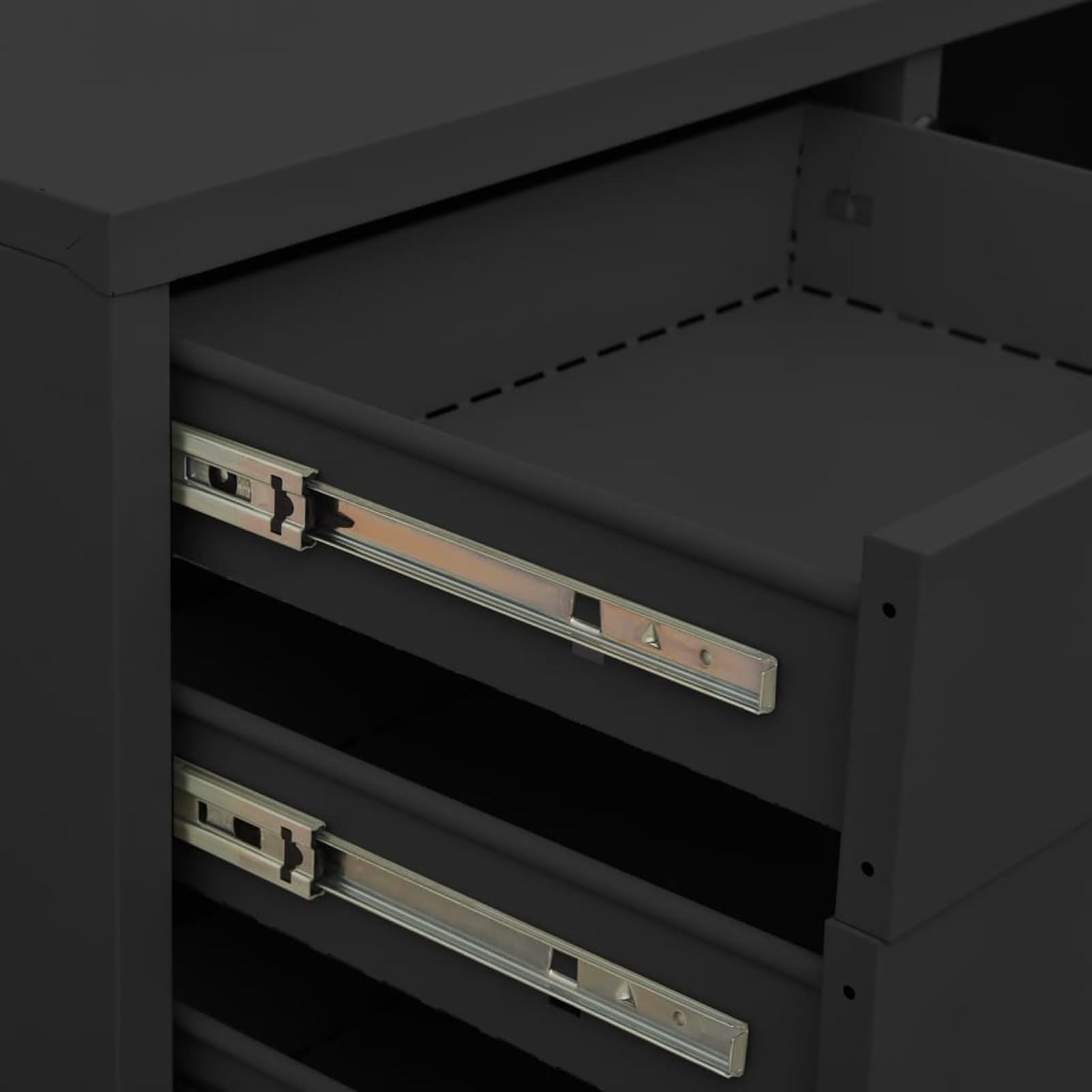 Büroschrank Anthrazit 90x40x102 cm Stahl Model336408