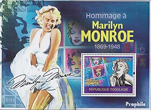 Togo block517 (Complete.Issue.) 2010 Marilyn Monroe (Stamps for Collectors) Celebrities/Movies/Theater