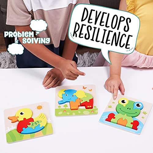 Jaques von London Tiere Holzspielzeug Puzzle | Puzzle ab 3 | Montessori Holz Spielzeug | Seit 1795 – Bild 5