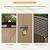 Patiowell 10x12 FT Storage Shed, Outdoor Metal Sheds with Lockable Door and Sloping Roof, Waterproof Outside Large Garden Tool Shed with Breathable Vents for Patio Lawn Backyard, Brown