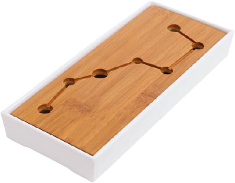 中国式 茶トレイ 茶道具 竹製 お盆 トレー 貯水式 伝統 茶盤 ティートレイ 中国茶器 長方形 28x12cm 最安挑戦