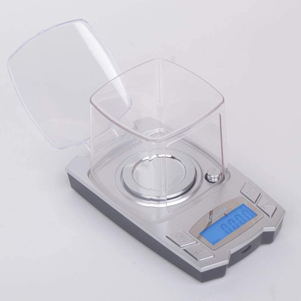 Miniaturowa elektroniczna waga kuchenna do żywności o wysokiej precyzji biżuteria mała waga elektroniczna dokładna waga miligramowa 100G/0.001G