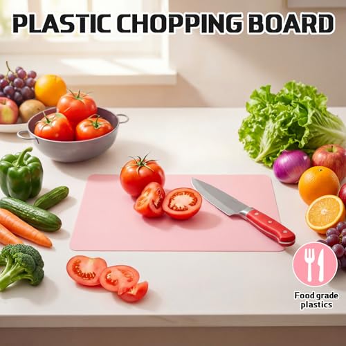 30 piezas tablas flexibles de plástico 15x12 pulg rosa miniatura 4