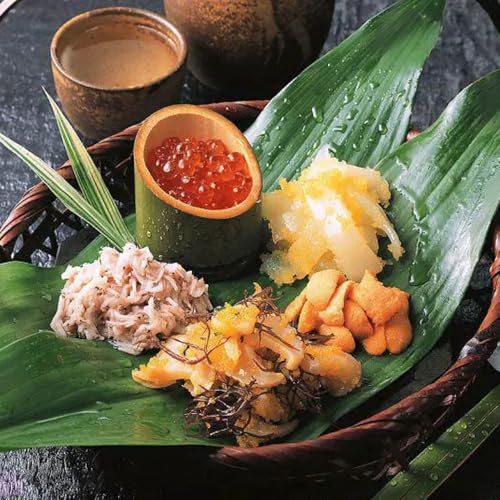 WINIAER 12 inch Bamboo Leaves for Sushi, 100 pcs Sushi Decoration Bamboo Leaf for Cooking, Sushi Banana Leaf for Sashimi Serving Plate Decorations