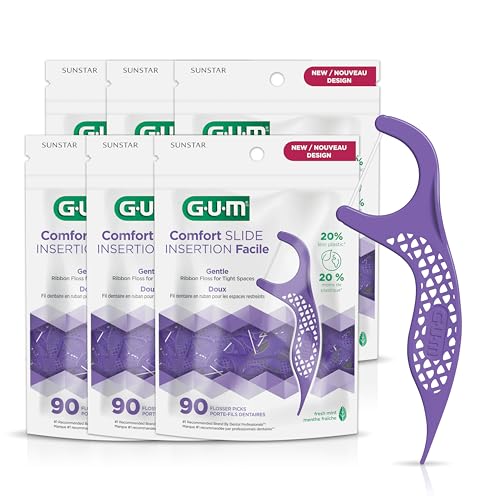 GUM Comfort Slide fil dentaire menthe 540 pièces