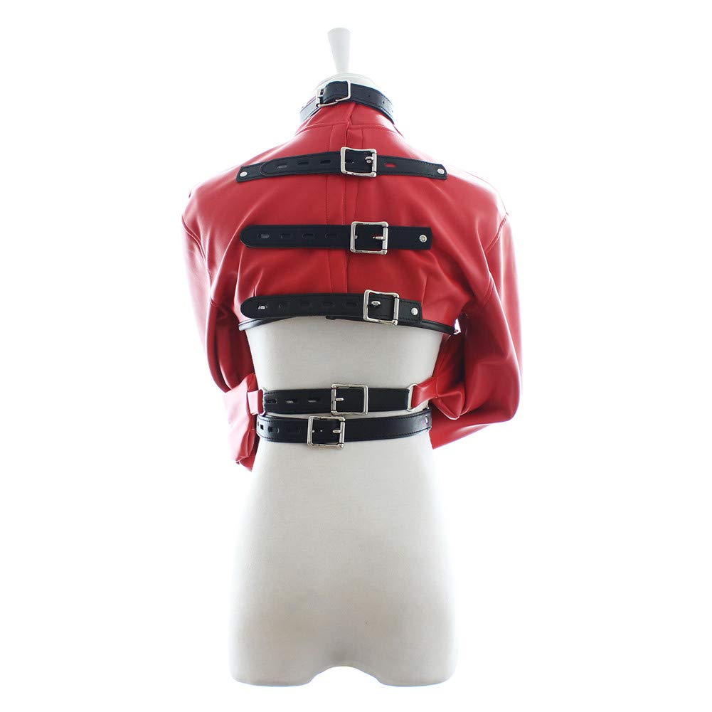 Monogant BDSM Armbinder Sac de restraint Menottes (Rouge)