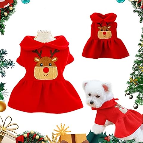 Gukasxi Christmas Dress for Small Dogs Cover