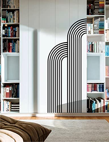 Vinilo Decorativo Removible YUHASIDE Negro 38x8 pulgadas miniatura 2