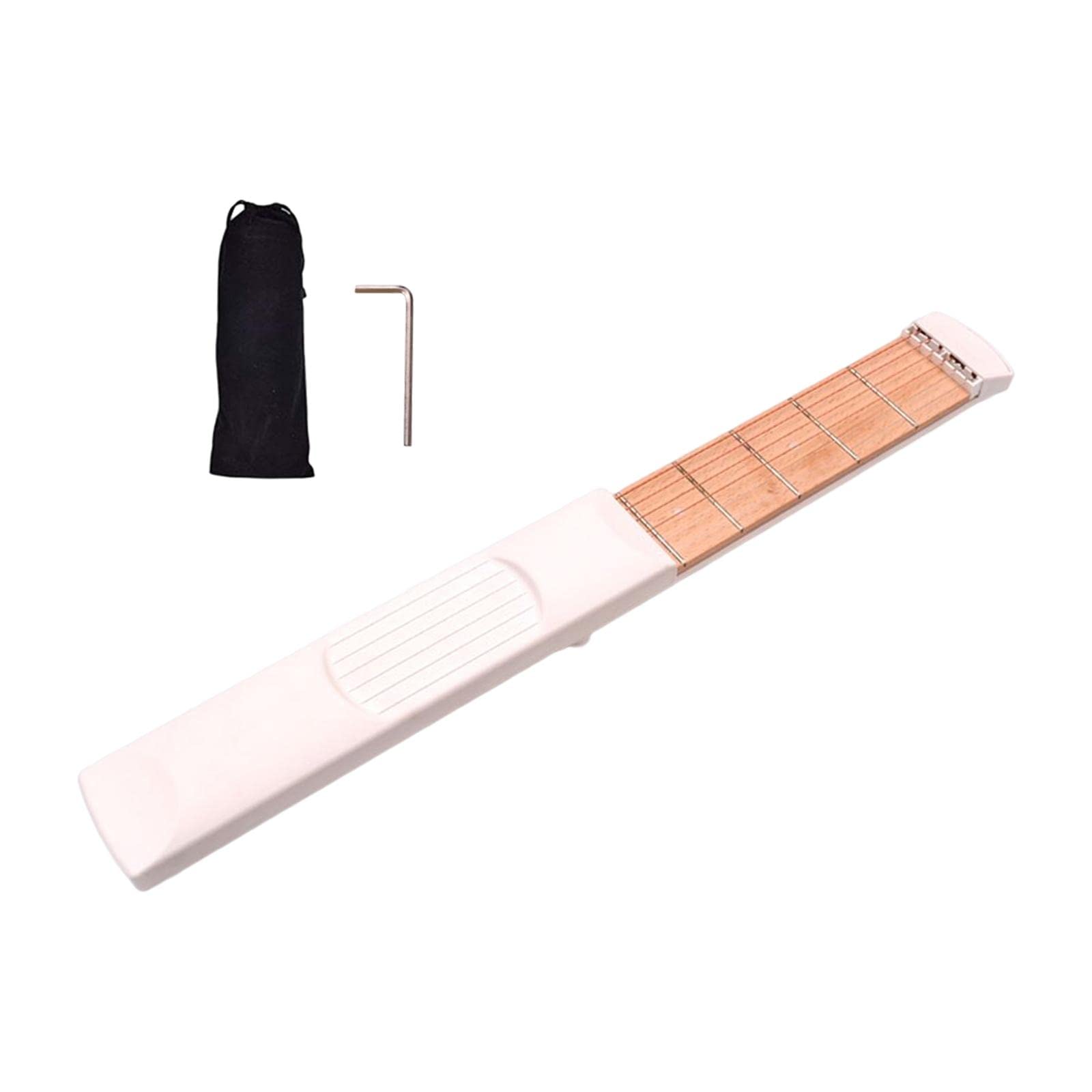 Club Bollywood®Pocket Guitar Chords Trainer Guitar Practice Tool White 6 Fret| Guitars & BES | Travel Guitars|1 Pocket Guitar(4 Fret Or 6 Fret Optional)-picture-10