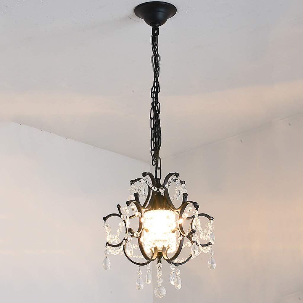 LEOSHI Lámpara de araña Moderna con Brillo de Cristal, lámpara de Metal, lámpara de Techo Colgante de Cristal para Estudio de Dormitorio Made in China
