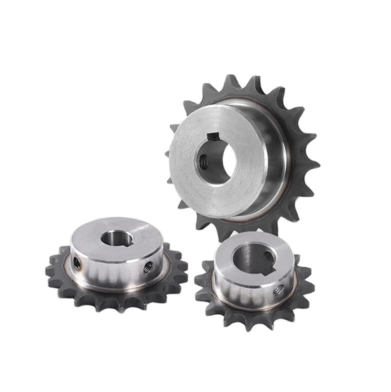 Bevel Gear Pinion Hardware Mechanical 08B 40Teeth Chain Gear Steel Industrial Drive Sprocket Wheel Bore 18-50mm(38mm (Keyway 10mm))