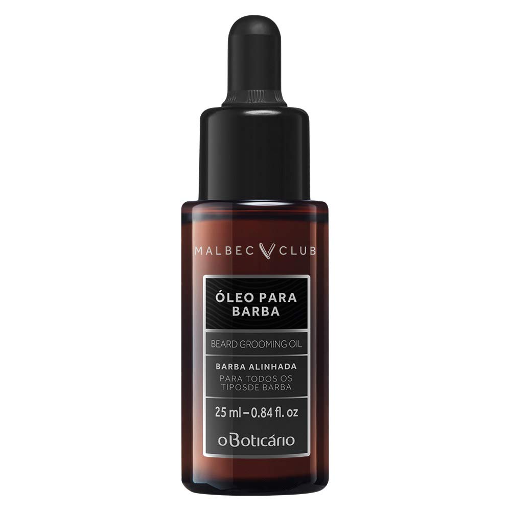 O Boticario Malbec Club Men's Grooming Beard Oil, 25ml