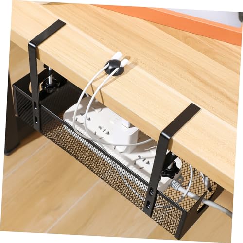 Organizador de Escritorio Accesorios Caja para Manejo de Cables Bajo Escritorio Soporte Resistente en Acero al Carbono miniatura 7