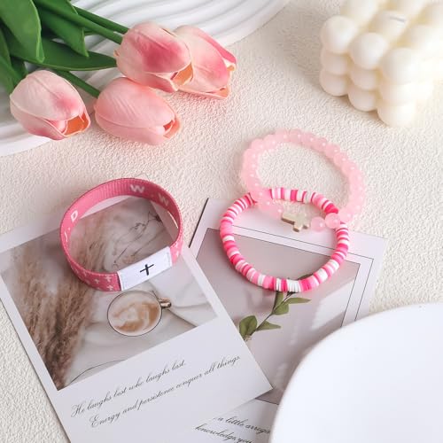 GVUSMIL Christian Scripture Wristbands, WWJD Bible Verse Scan Bracelets, Religious Gifts for Men Women, Christmas4