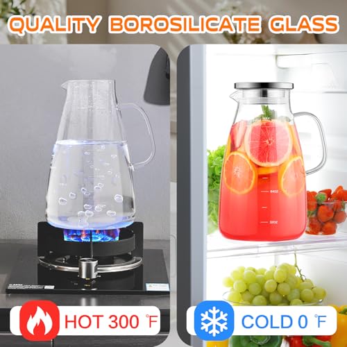 30% Off Aofmee 1 Gallon Glass Pitcher with Lid & Spout