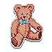 RTO EHW047 Teddy Kit pour Point de Croix sur Plaque de Bois, Coton, Multicolore, 6.9 x 9.3 cm