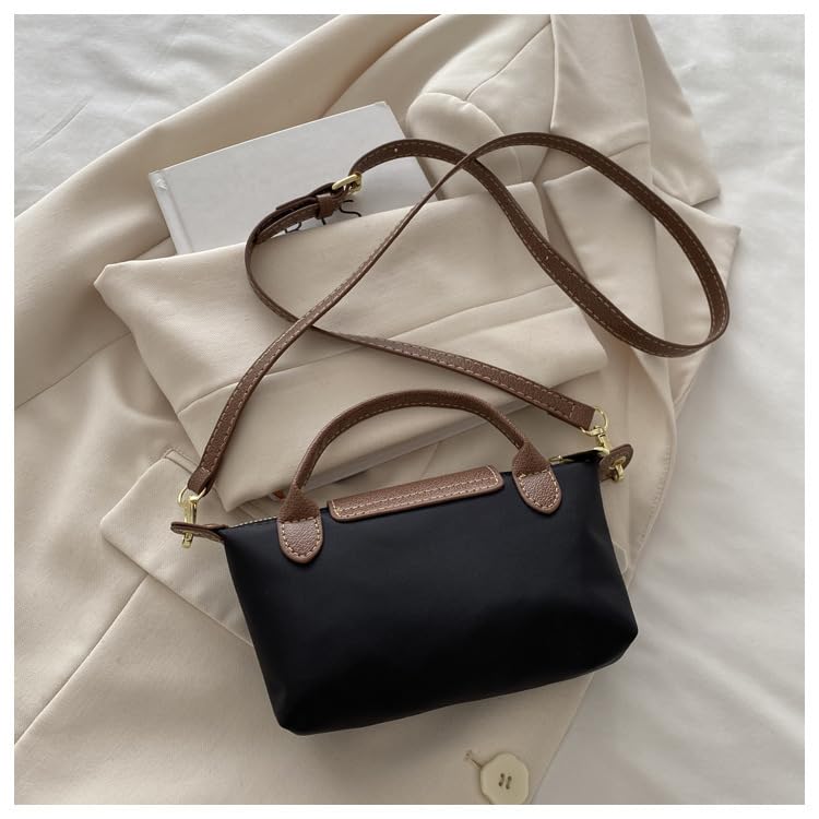 Mini nylon crossbody bags, handbags, adjustable shoulder strap wallets, stylish shoulder to4