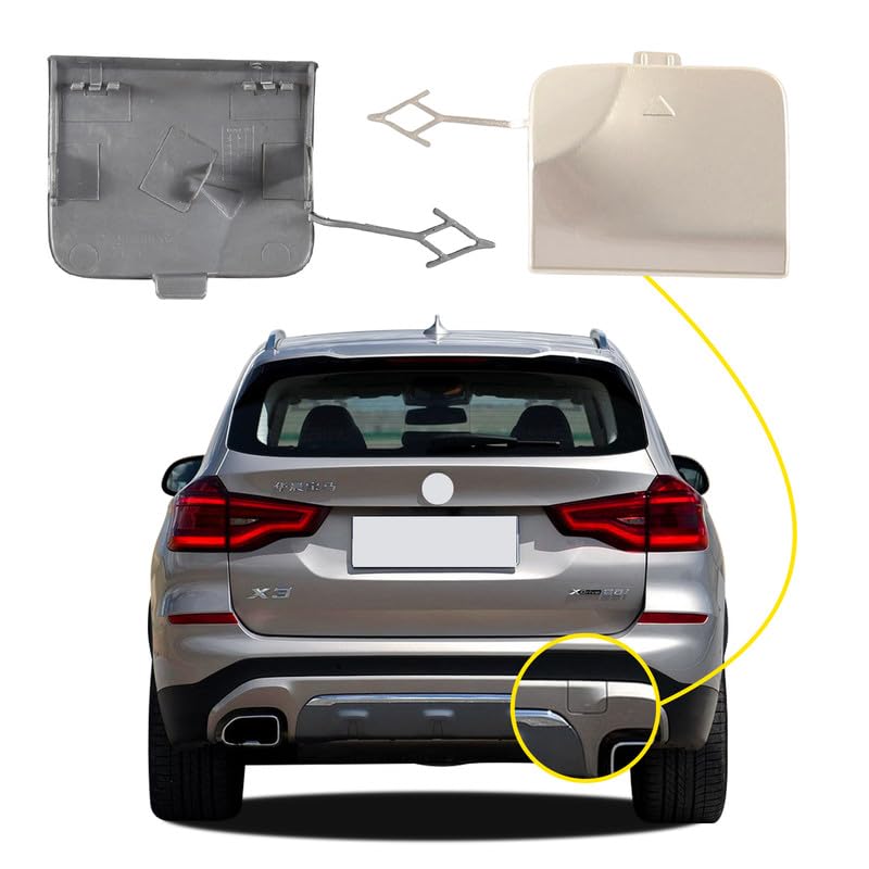 Car Rear Bumper Tow Hook Cover Compatible with BMW X3 G01 G08 2018 2019 2020 Trailer Cover Cap 51127498525 Small Lid Towing Eye Cap