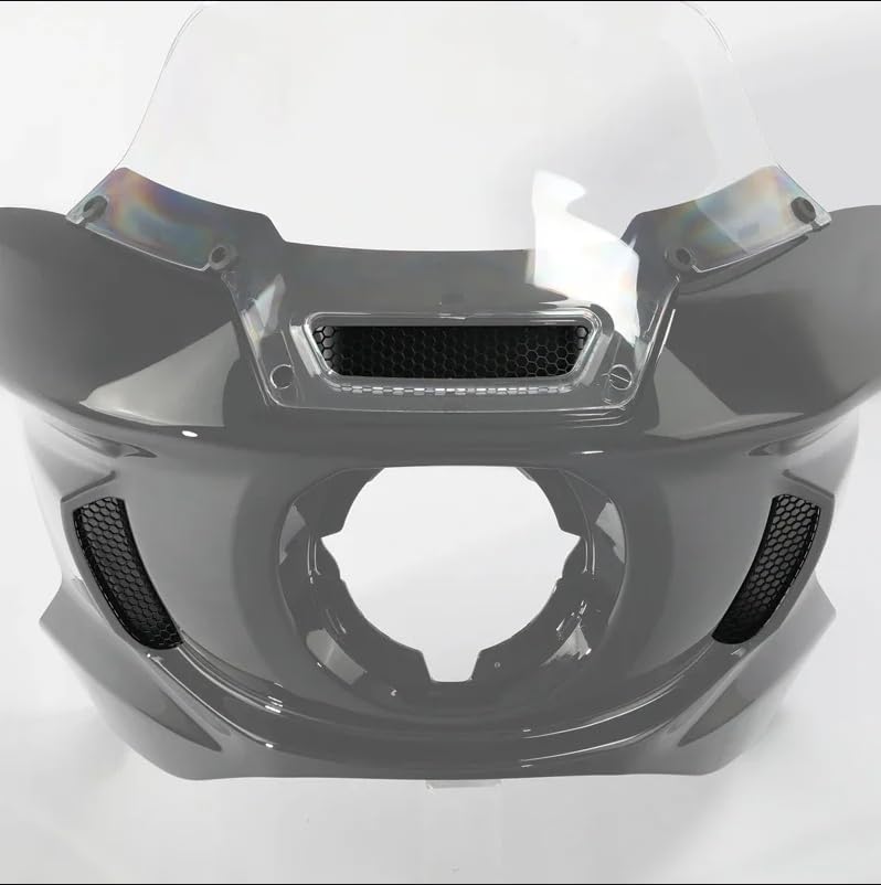 Image of Front Vent Trim cover kit Side Headlight Fairing Vent Screen Mesh Grill Compatible with Harley Softail Low Rider ST FXLRST 2022-2025,For Softail Low Rider El Diablo FXRST 2022, 3pcs