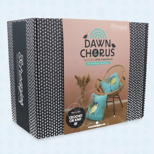 Image of Scheepjes CKAL Blue Tit Crochet Cushion Kit with Yarn and Pattern, 1 piece