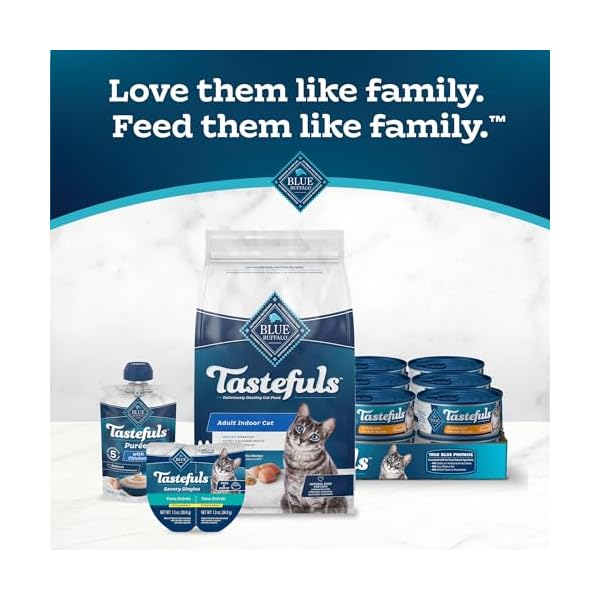 Blue Buffalo Tastefuls Natürliches Trockenfutter für ausgewachsene Indoor-Katzen, Huhn & brauner Reis Rezept, 3,2 kg, Beutel – Bild 11