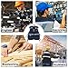 AISENIN Reflective Safety Tool Vest with Multi-pockets and Zipper,Heavy Duty Tool Vest for Electricians Carpenter (Blue and Black)