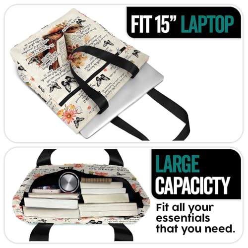 84hoods 15 inch Large Tote Bag for Work for Women. Christian Faith, Jesus God Religious Gift. Waterproof Shoulder Bag.3