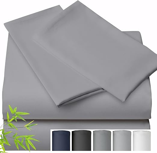 Vegan Silk Viscose Bamboo Sheets King Size Cooling Sheets