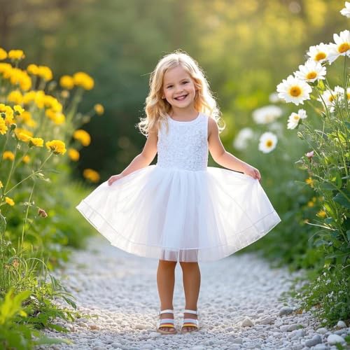 Image of Kiderence Toddler Flower Girl Sandals Open Toe Dress Shoes Wedding Party