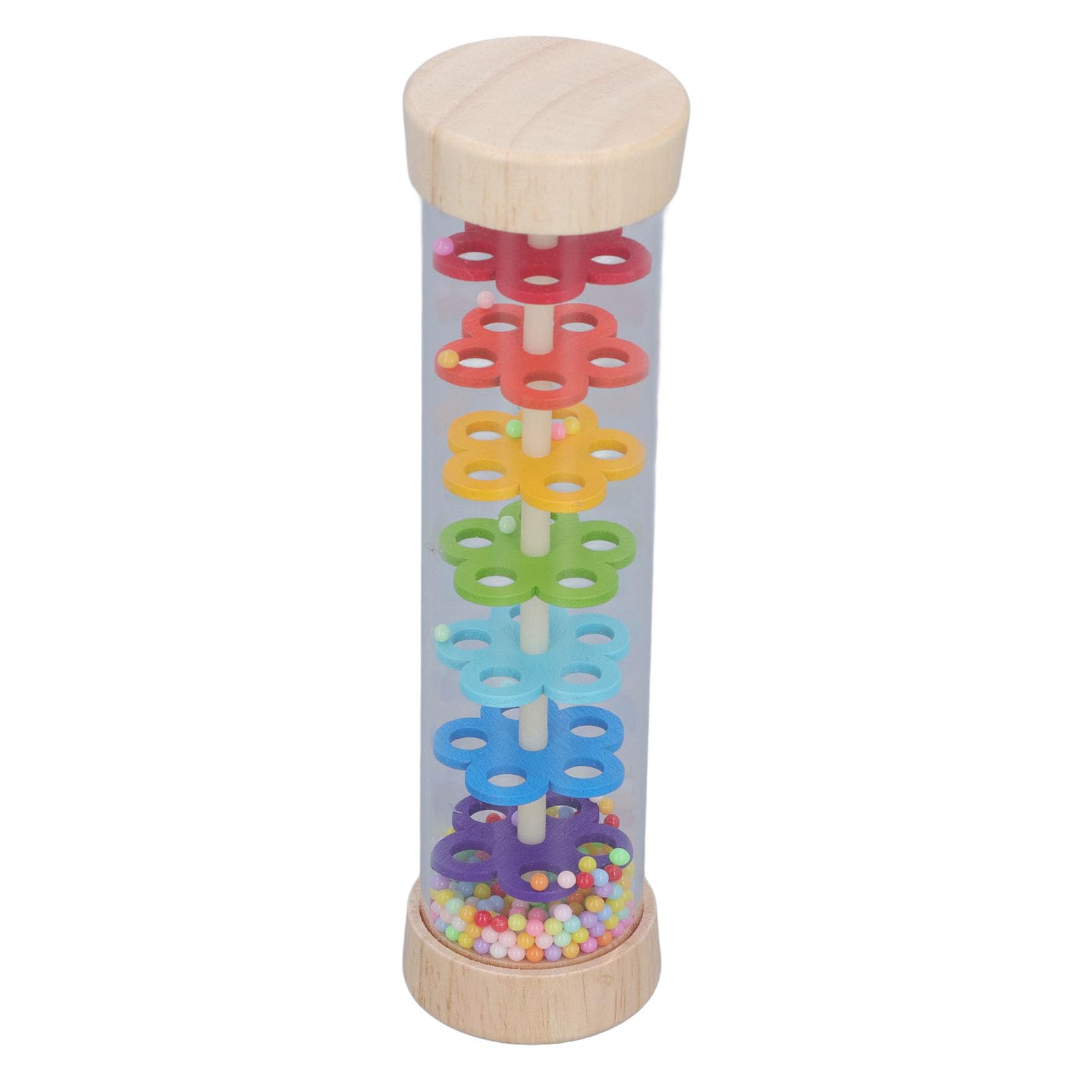 Baby Rattle Toys, Large Extended Rain Stick Montessori Toys, Baby Rattle Sensory Hand Grip Developmental Toy, Musical Instruments Toys for 1 Year Old Toddlers