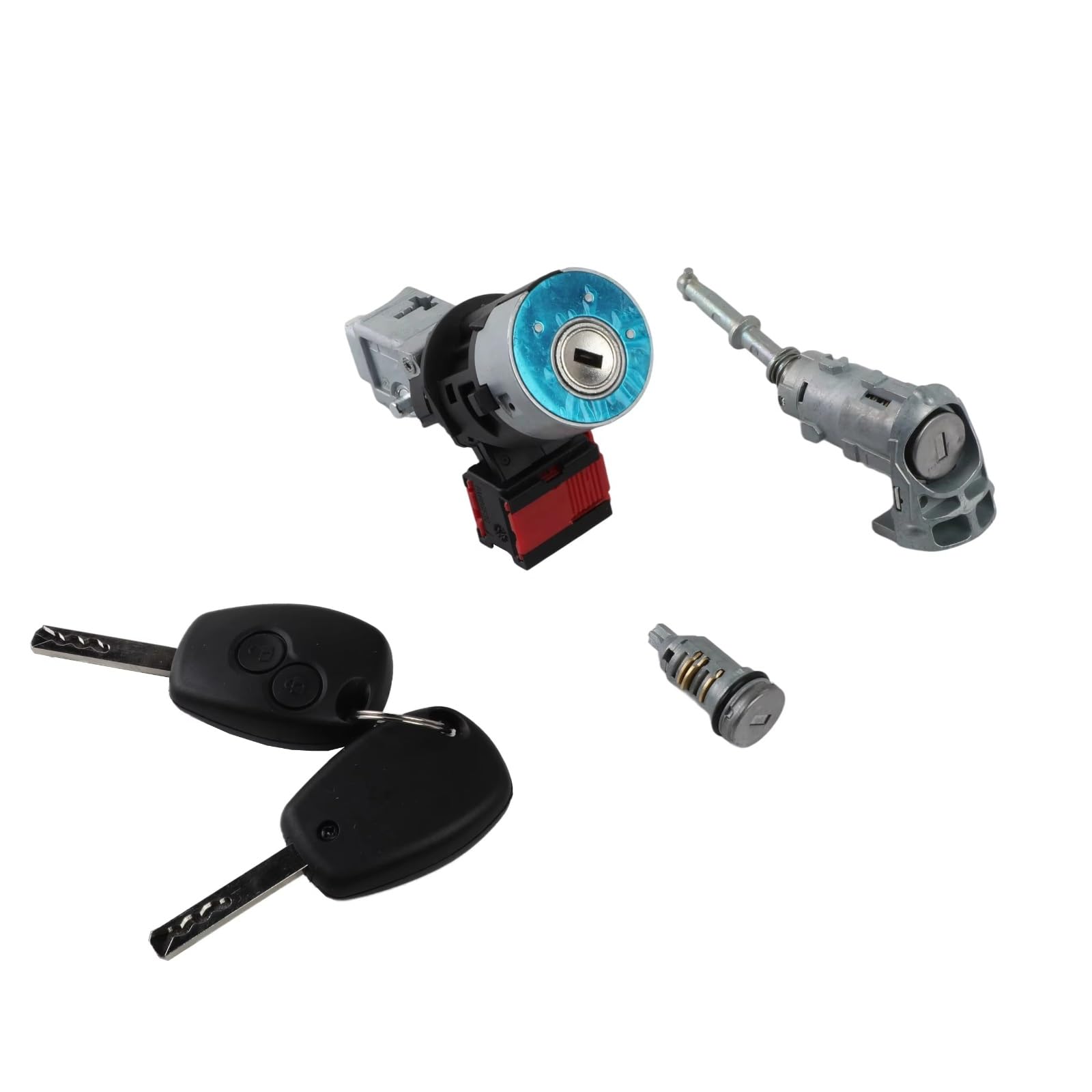 Cilindro De Bloqueo Interruptor De Arranque Encendido Con Llaves Compatible Con Master Mk II 2010-2018 Para Kangoo II 2008-2025 806012544R 806012362R Clausor Bombín Arranque Kit