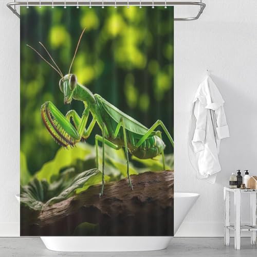 Rideau de douche imperméable séchage rapide en tissu lavable Praying MFourmiis - 2