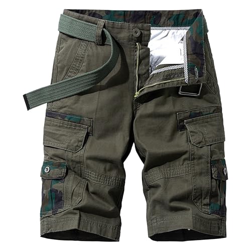 Short cargo en coton vert pour vos randonnées et loisirs