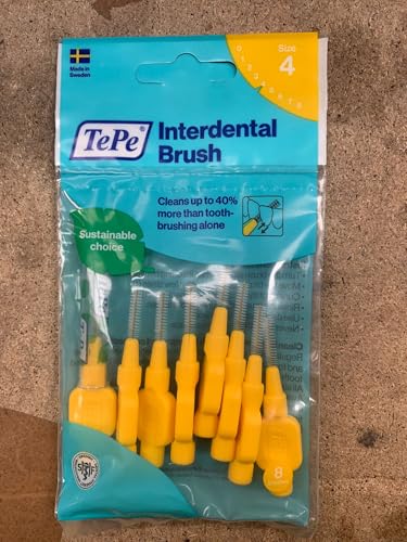 16 Tepe Interdentalbürsten, fein, 0,7 mm, gelb