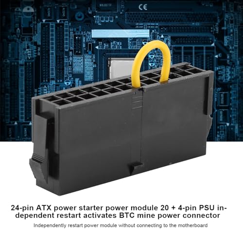 ATX PSU Tester, 24 Pin Power Supply Starter Power Module, 20+4 Pin PSU Riavvio Connettore per BTC Miners, Sistemi di Raffreddamento Ad Acqua - Alimentatore - Immagine 4