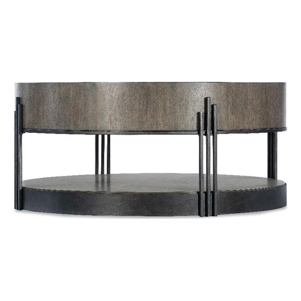 Hooker Furniture Commerce and Market Skyline Wood Cocktail Table in Brown