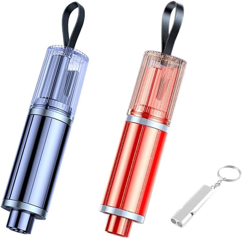 TTPSRY Notfallhammer Set Fahrzeug Fensterbrecher Gurtschneider Pfeife Sicherheitswerkzeug Auto Rettungshammer Notfallausrüstung