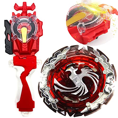 Left Right Sparking Launcher Lr Bey Burst Evolution Turbo GT Blade God Bay Battling Tops String Launcher Grip B-131 Booster Dead Phoenix.0.at Starter Set Gaming Top Spinning Toy Gift for Boys