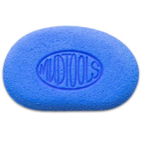 Mudtools Blue Workhorse Mudsponge All Purpose Pottery Sponge for Clay Ceramics and Wheel Throwing | Compressed Durable Perfect for Clay Smoothing and Detail Ceramic Work (Blue)